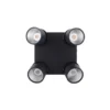 Plafón LED PURE Nola, de 4 luces, negro