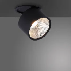 Plafón LED PURE Nola, de 1 luz, negro