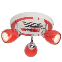 Plafón LED Racing, 3 luces