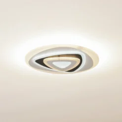 Plafón LED Rebeka de Lindby, Ø 50 cm, CCT, control remoto