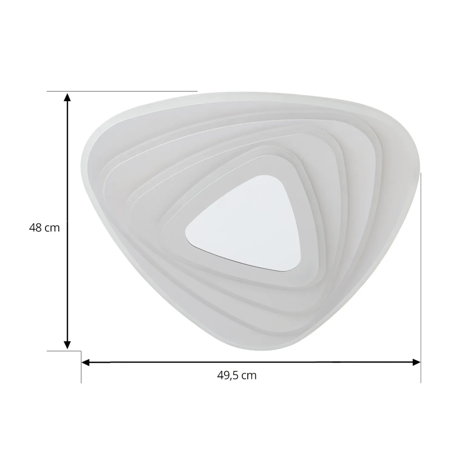 Plafón LED Rebeka de Lindby, 48 x 49 cm, CCT, control remoto