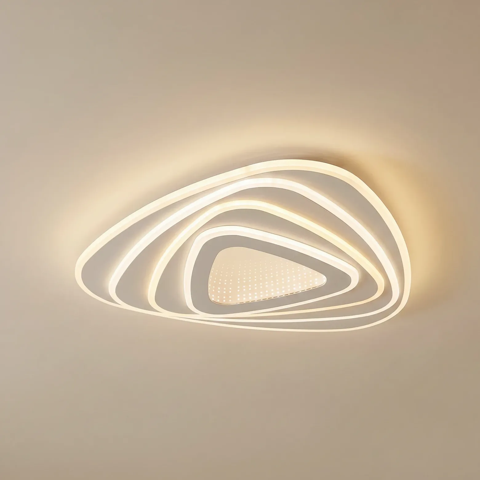 Plafón LED Rebeka de Lindby, 48 x 49 cm, CCT, control remoto