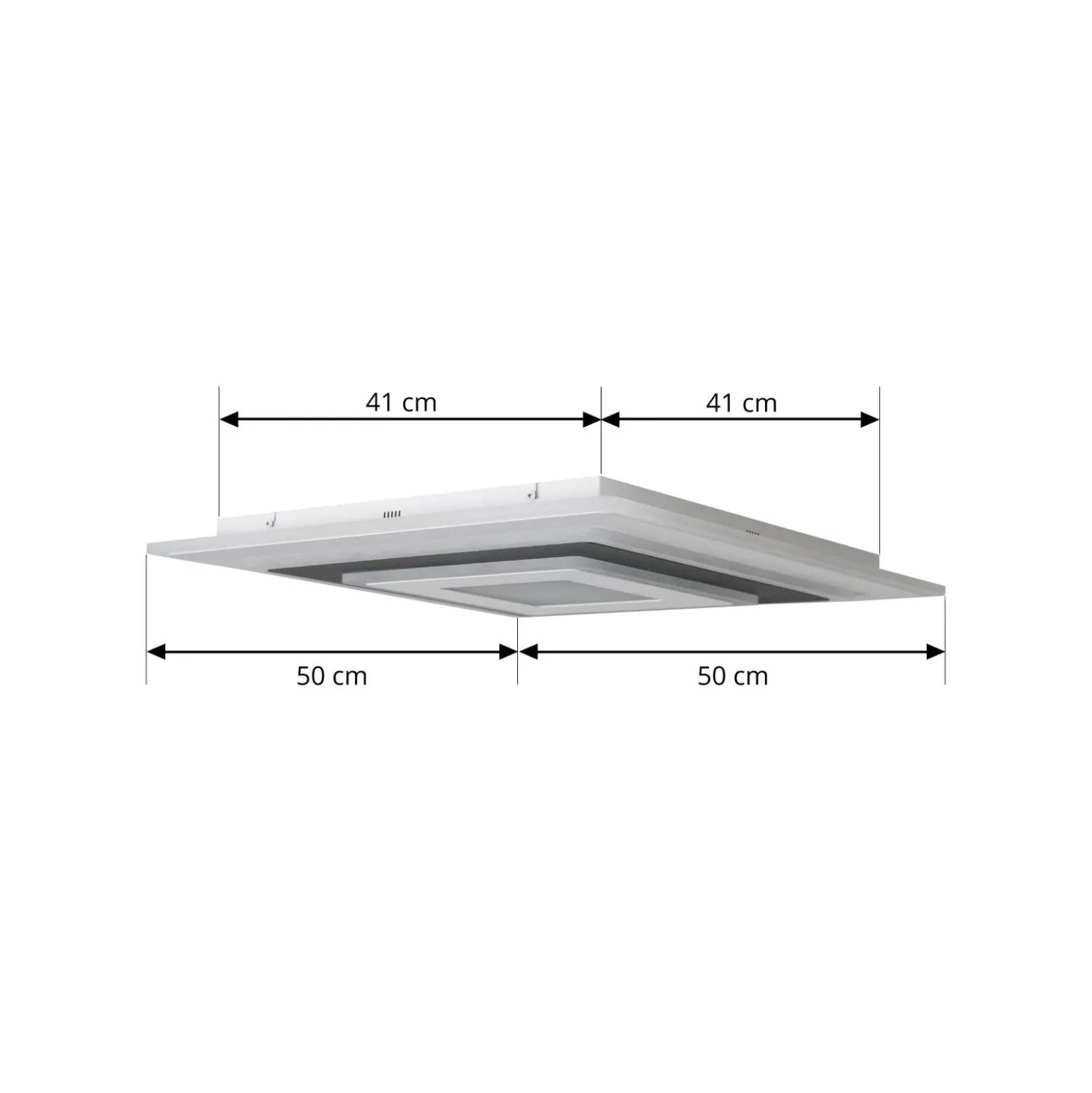Plafón LED Rebeka de Lindby, 50 x 50 cm, CCT, atenuable