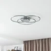 Plafón LED Riley de Lindby, color aluminio, metal, atenuable