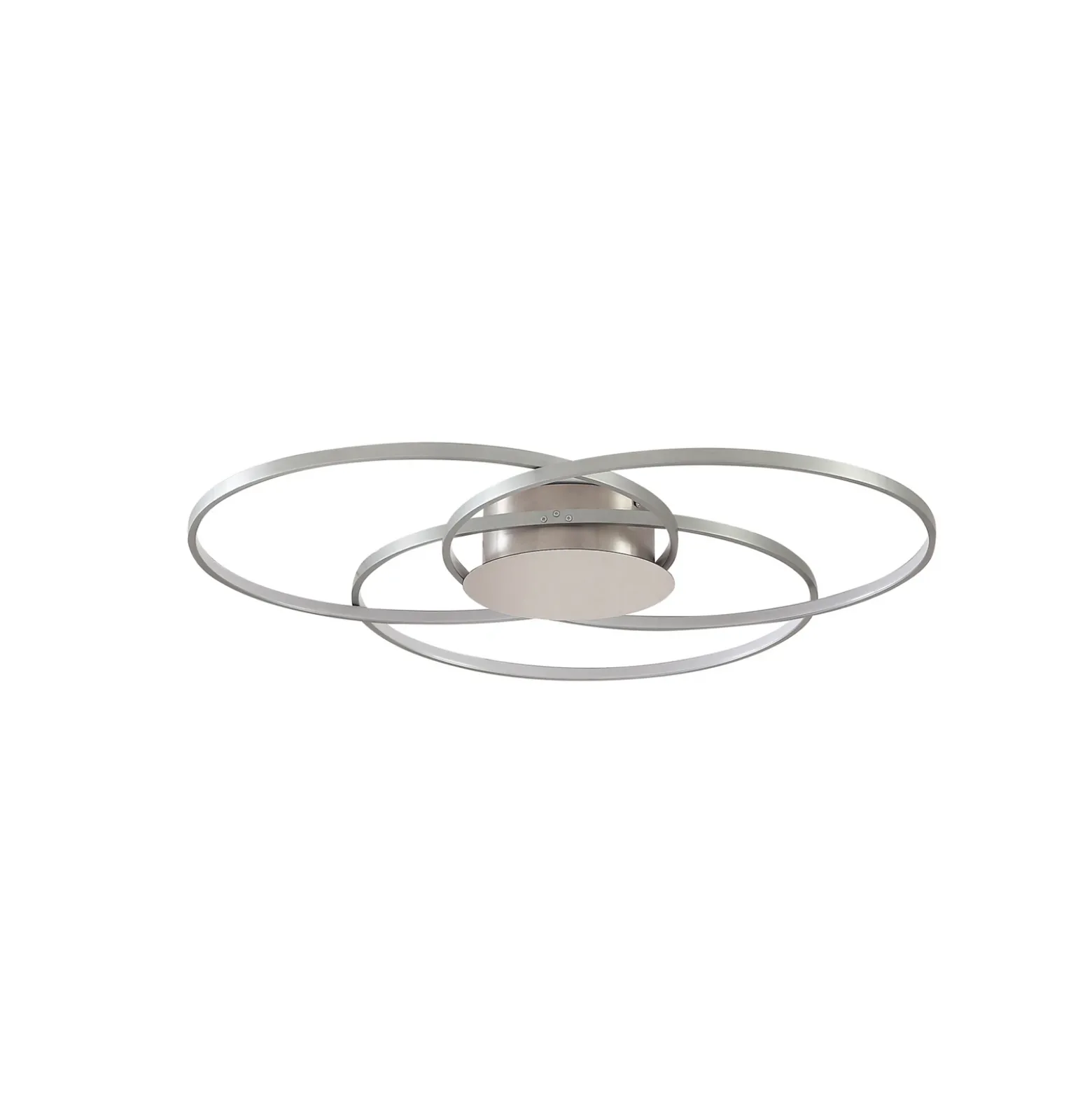 Plafón LED Riley de Lindby, color aluminio, metal, atenuable