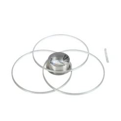 Plafón LED Riley de Lindby, color aluminio, metal, atenuable