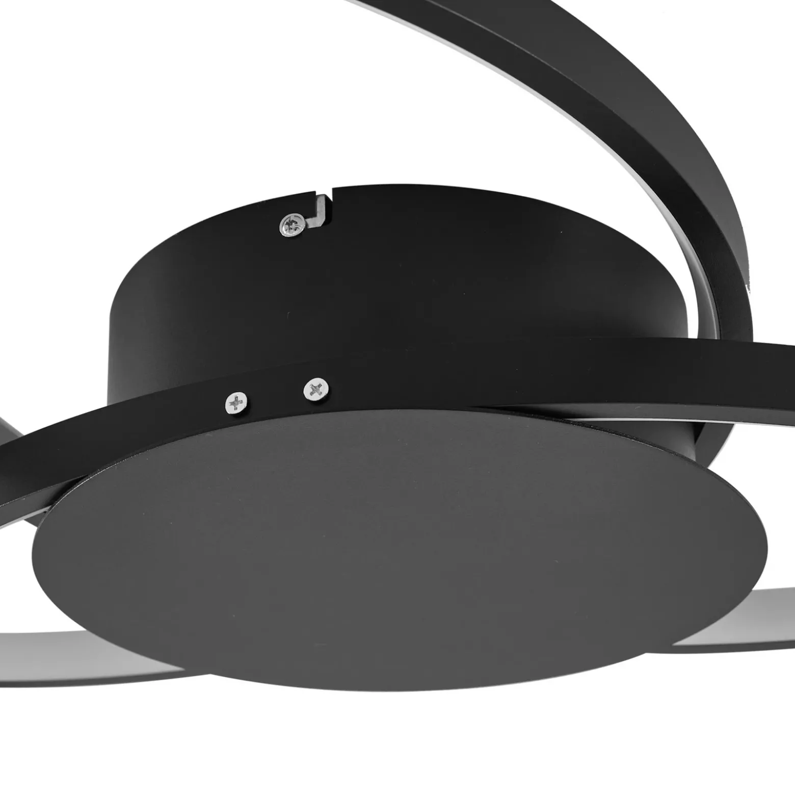 Plafón LED Riley de Lindby, negro, 3000 K, atenuable