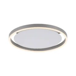 Plafón LED Ritus, Ø 39,3 cm, aluminio, atenuable