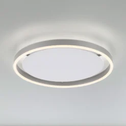 Plafón LED Ritus, Ø 39,3 cm, aluminio, atenuable
