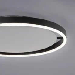 Plafón LED Ritus, Ø 39,3cm, antracita