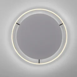 Plafón LED Ritus, Ø 58,5cm, antracita