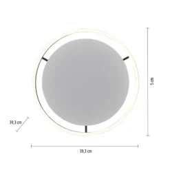 Plafón LED Ritus, Ø 39,3cm, antracita