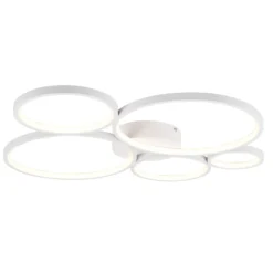 Plafón LED Rondo, blanco mate