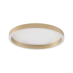 Plafón LED Rotundo de Lucande, Ø 40 cm, latón, atenuable