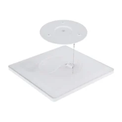 Plafón LED Sapana, angular, atenuable, blanco