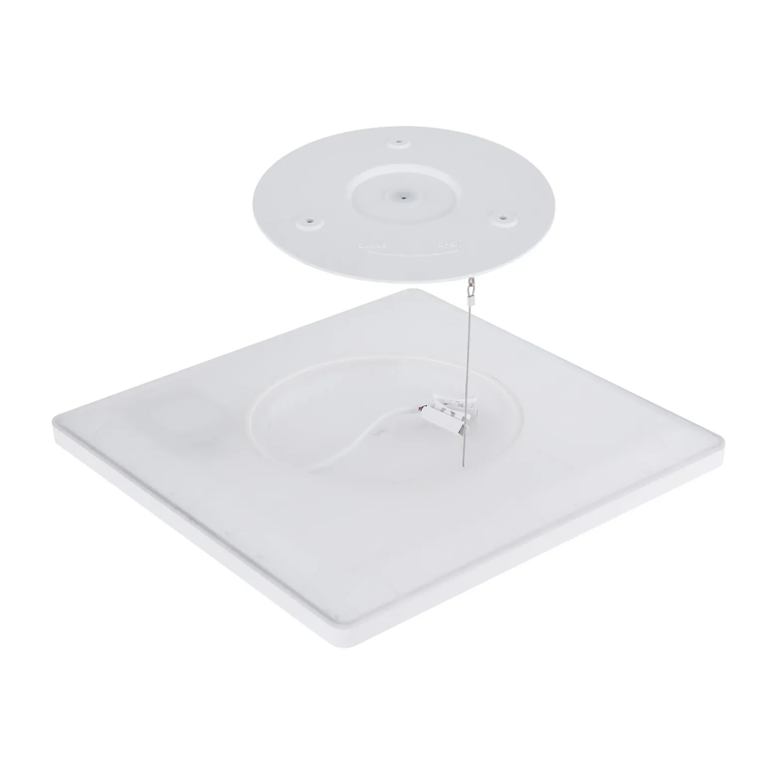 Plafón LED Sapana, angular, atenuable, blanco