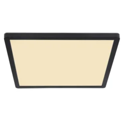 Plafón LED Sapana, angular, atenuable, negro