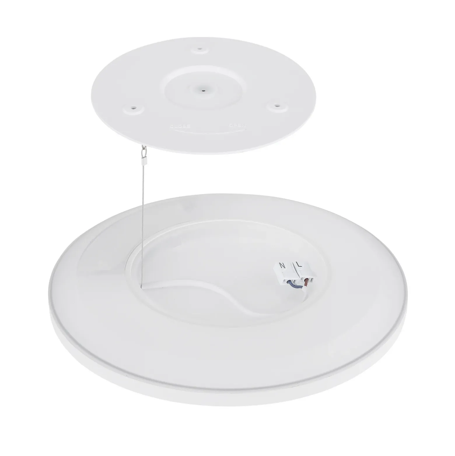 Plafón LED Sapana, angular, atenuable, blanco