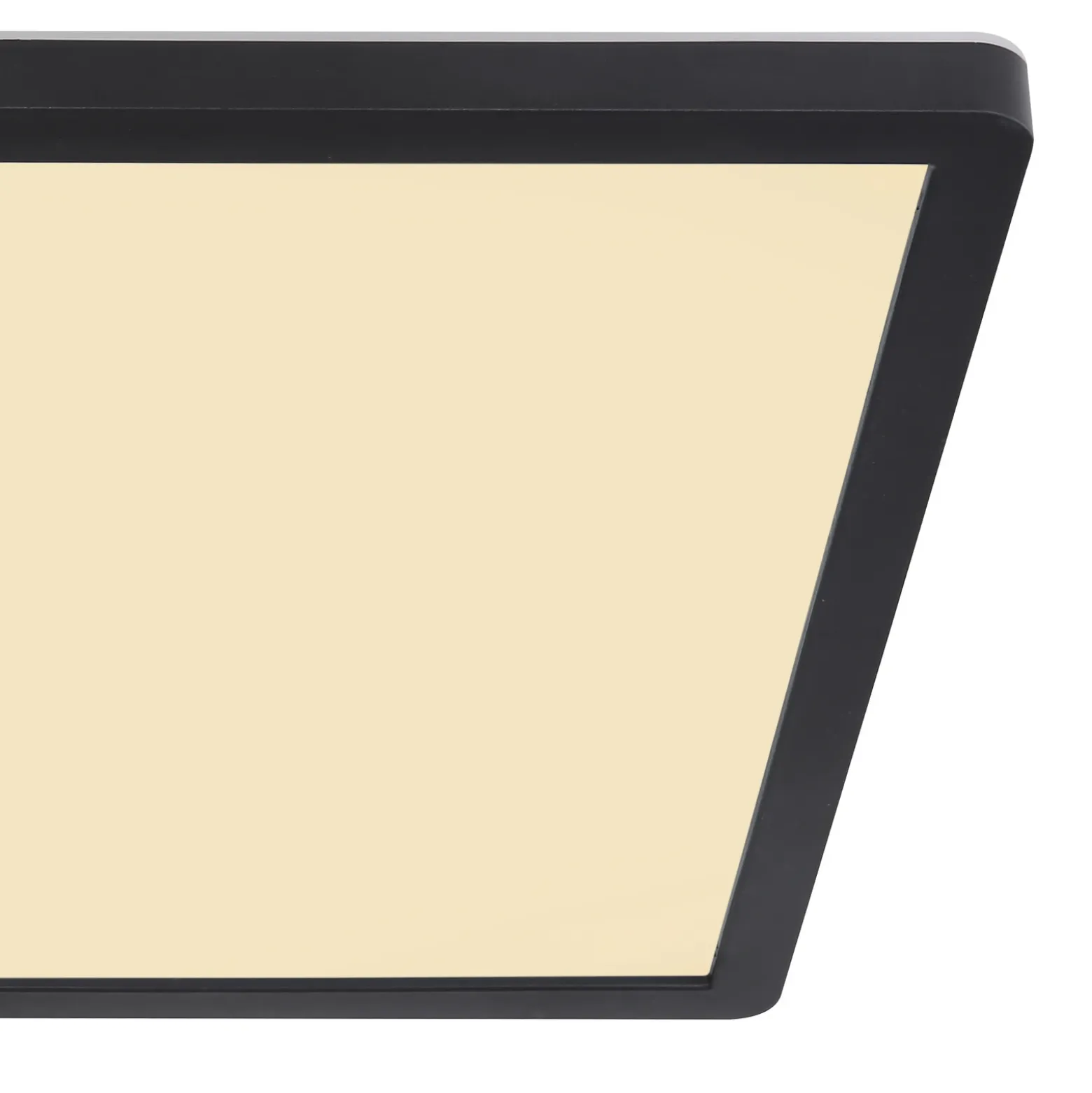 Plafón LED Sapana, angular, atenuable, negro