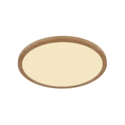 Plafón LED Sapana Ø 29,5 cm look de madera