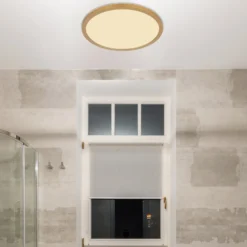 Plafón LED Sapana, Ø 29,5 latón