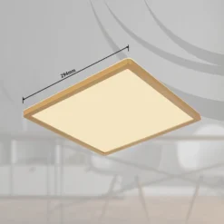 Plafón LED Sapana, longitud 29,5 cm latón