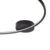Plafón LED Saturno, negro, Ø 80 cm, metal, 4000 K