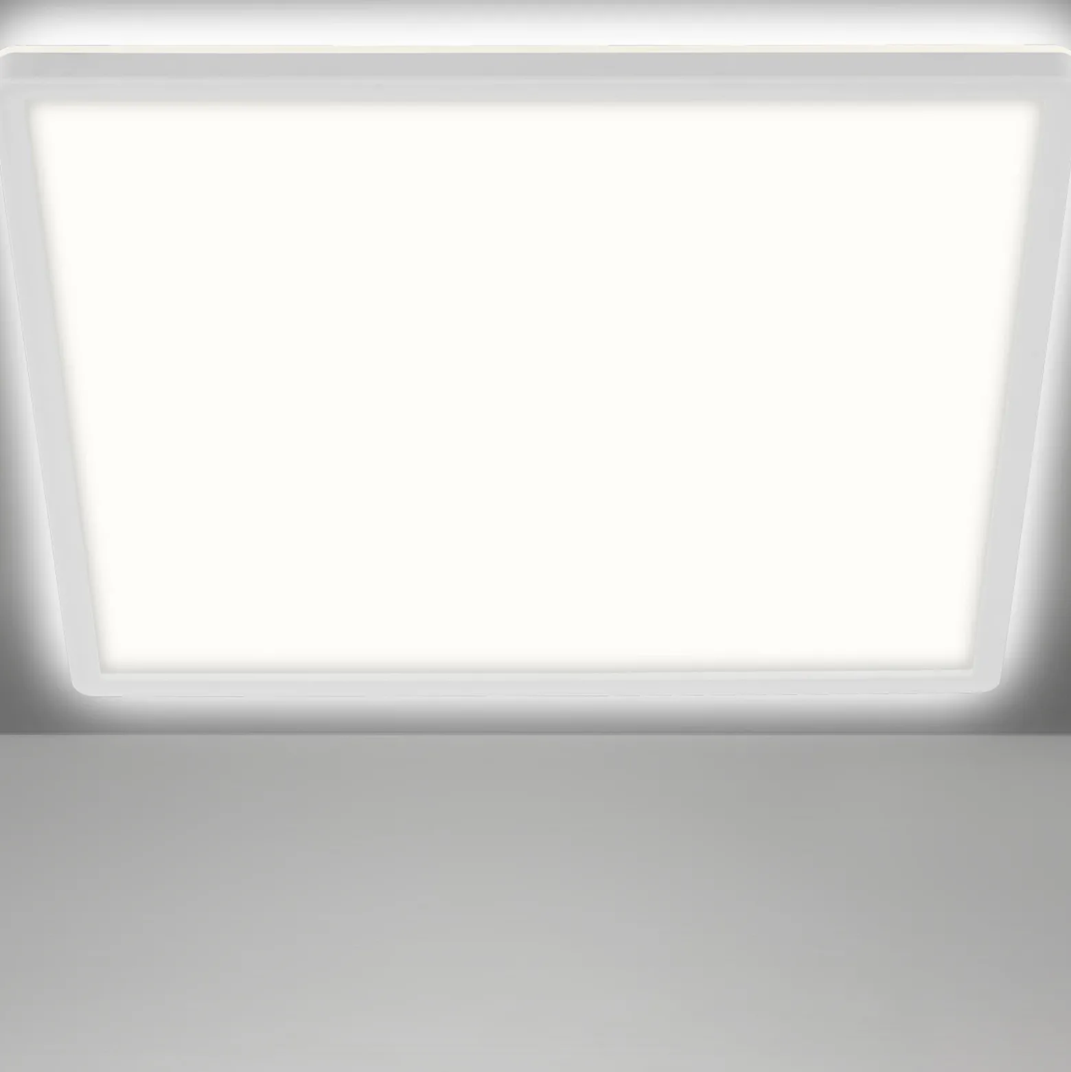 Plafón LED Slim, angular 42 x 42 cm