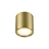 Plafón LED SLV Oculus, color latón, 9 cm, atenuable a luz cálida