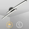 Plafón LED Snore, 2 luces, negro, metal, 3000 K