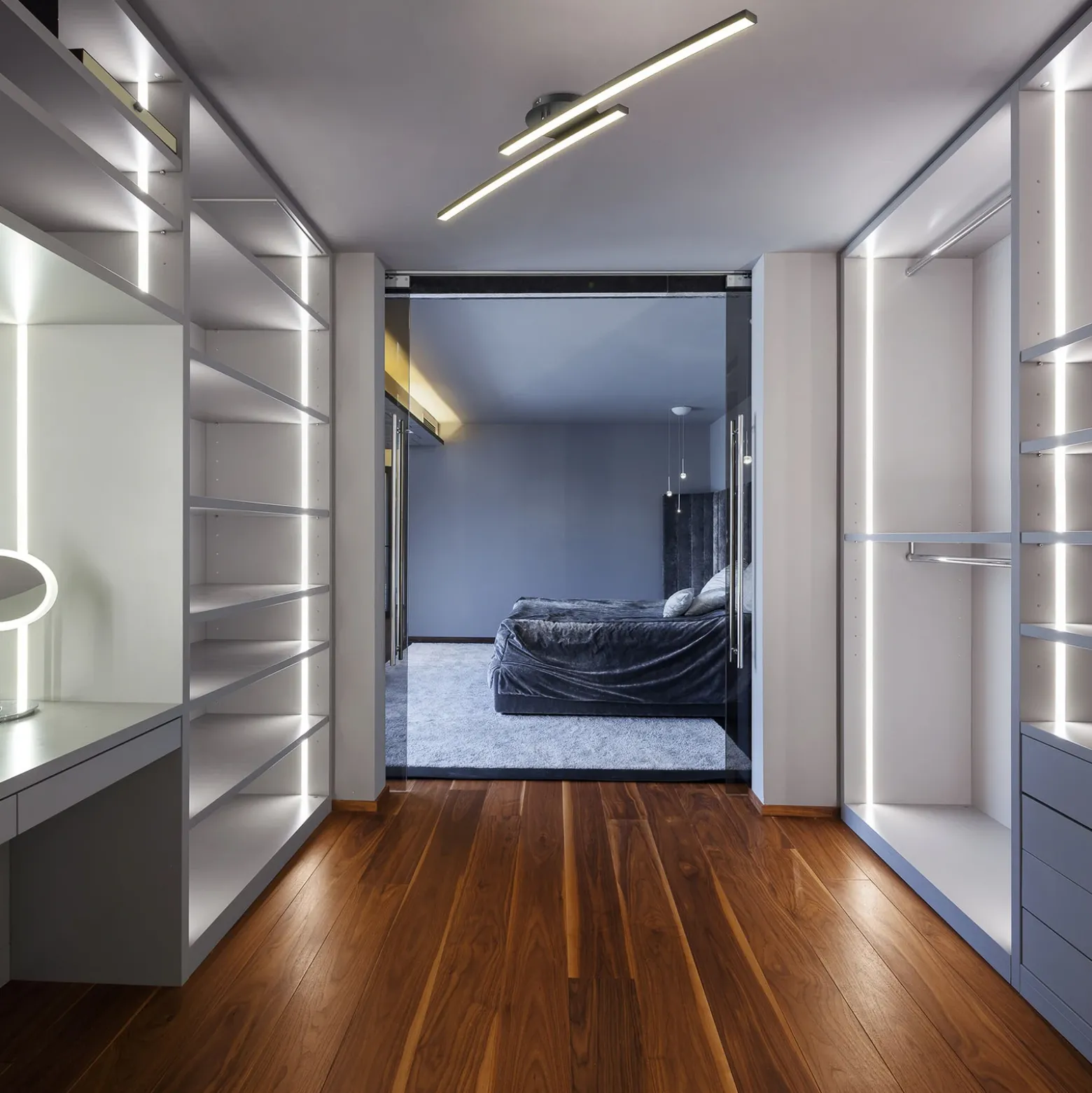 Plafón LED Snore, 2 luces, negro, metal, 3000 K