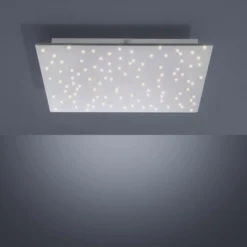 Plafón LED Sparkle CCT dim acero 45x45cm