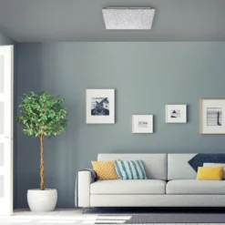 Plafón LED Sparkle CCT dim acero 45x45cm