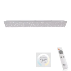Plafón LED Sparkle CCT dim acero 100x45cm