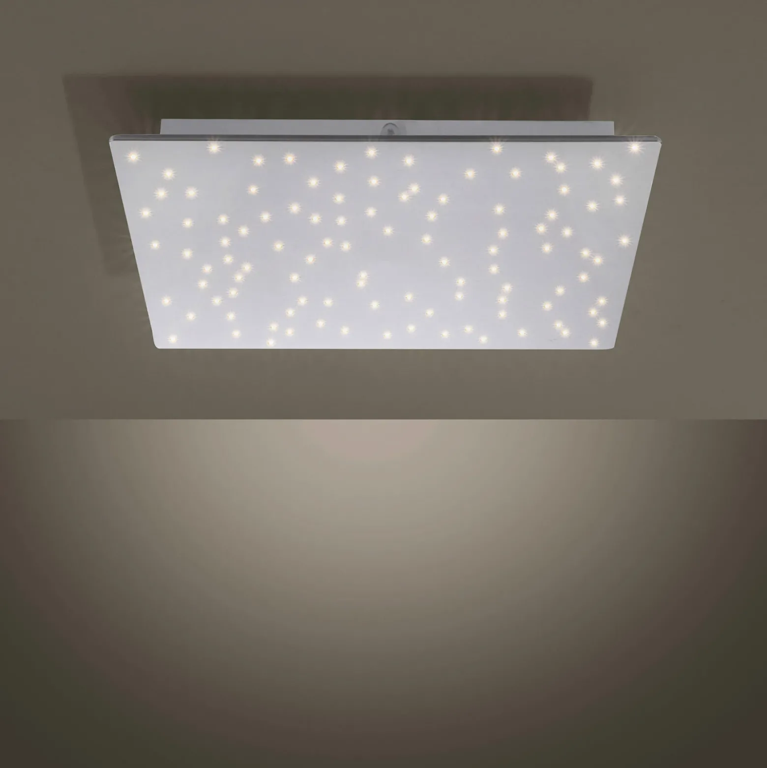 Plafón LED Sparkle CCT dim acero 45x45cm