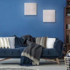Plafón LED Sparkle CCT dim acero 45x45cm