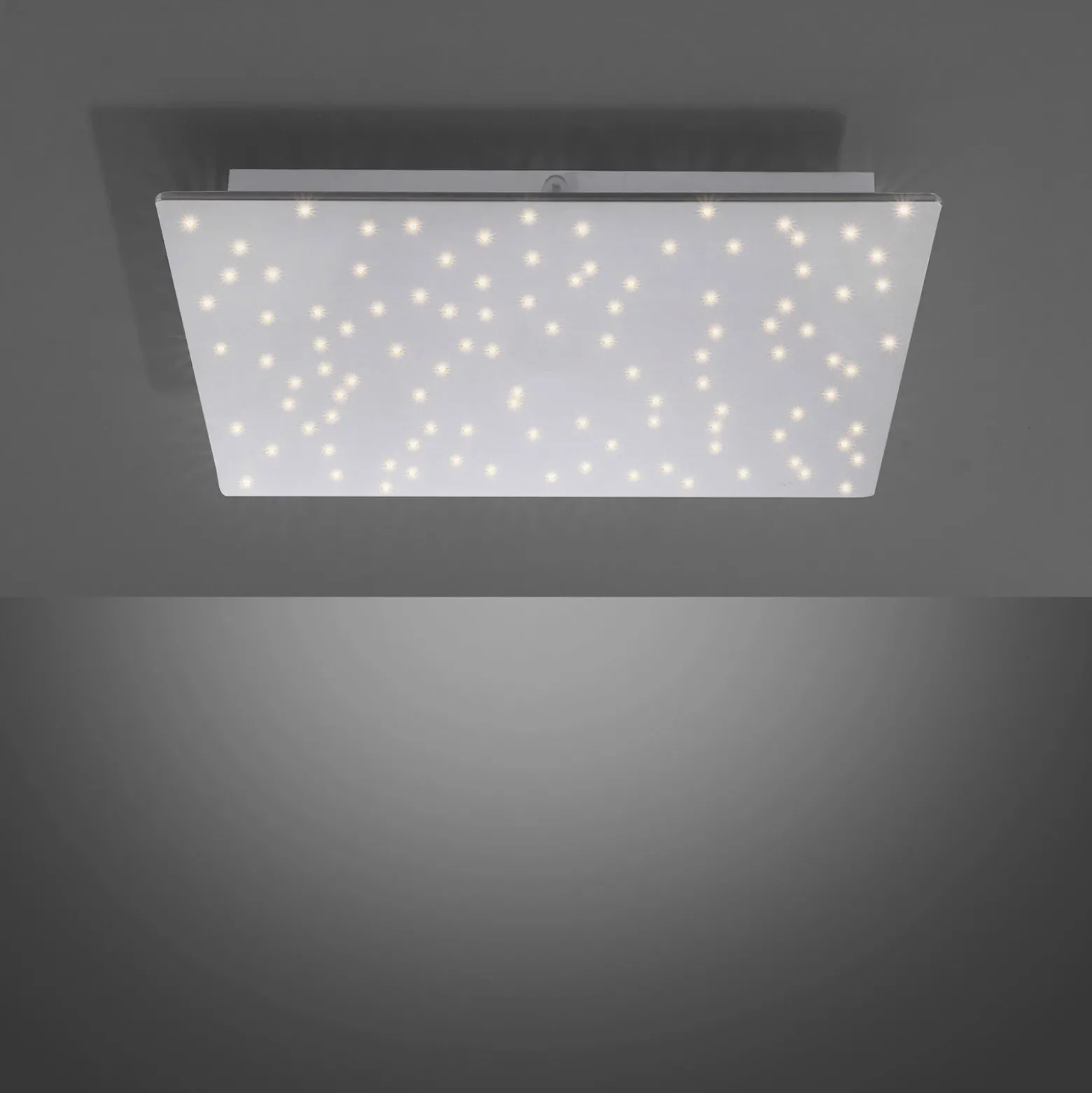 Plafón LED Sparkle CCT dim acero 45x45cm