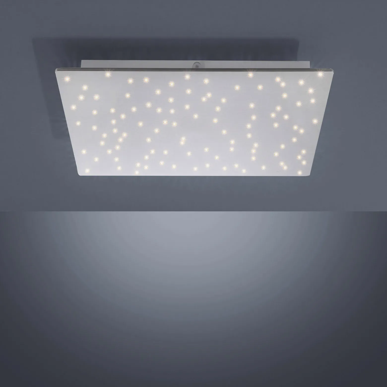 Plafón LED Sparkle CCT dim acero 45x45cm