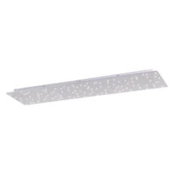 Plafón LED Sparkle CCT dim acero 100x45cm