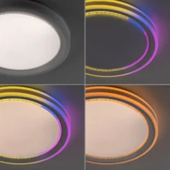 plafón LED Spheric, CCT, RGB, Ø 48 cm
