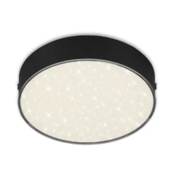 Plafón LED Star de Flame, Ø 15,7 cm, negro