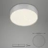Plafón LED Star de Flame, Ø 15,7 cm, plateado