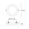 Plafón LED START 5 en 1, blanca, Ø 17 cm, CCT, atenuable