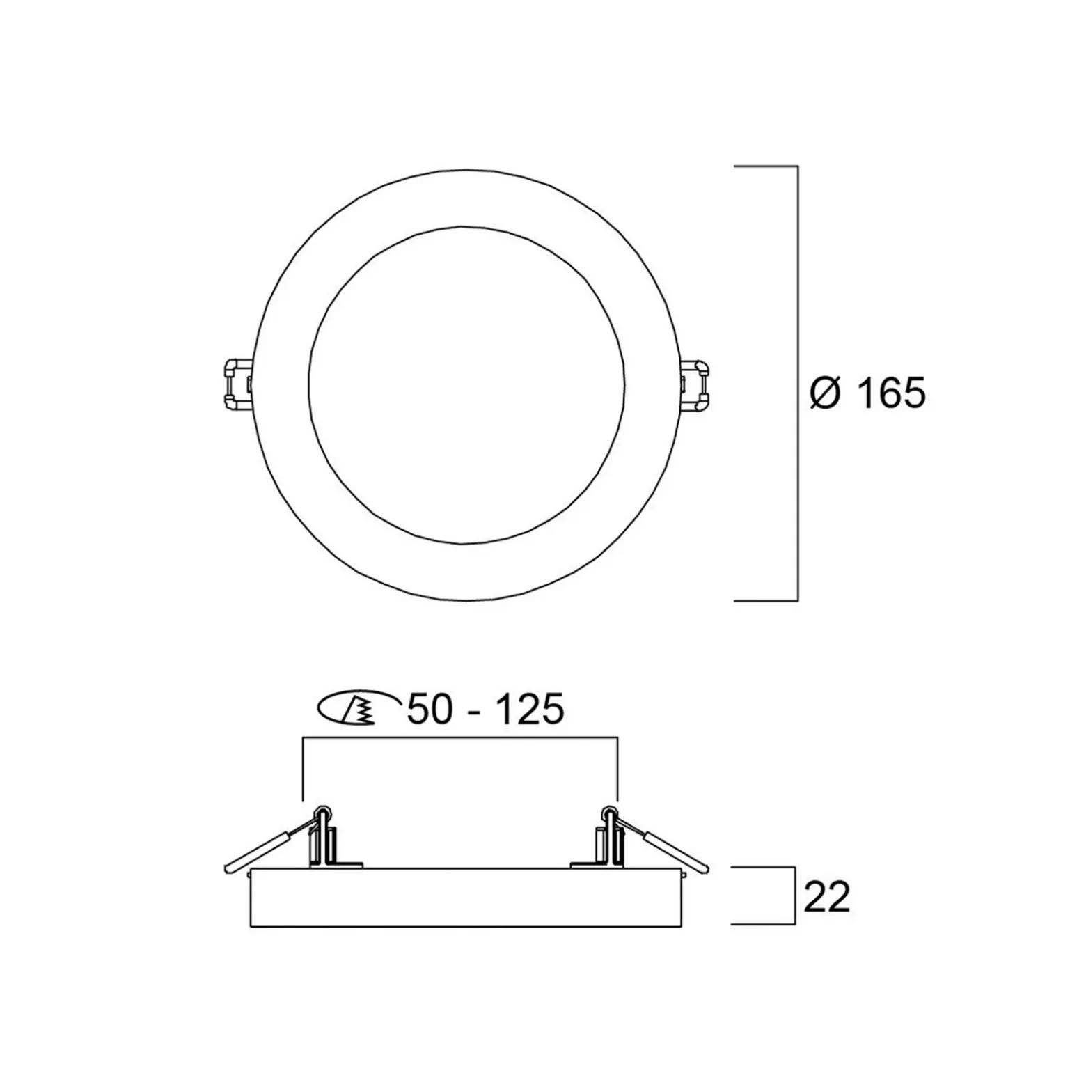 Plafón LED START 5 en 1, blanca, Ø 17 cm, CCT, atenuable