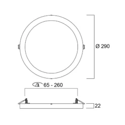 Plafón LED START 5 en 1, blanca, Ø 29 cm, CCT, atenuable