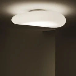 Plafón LED Stilnovo Mr. Magoo, fase, Ø76 cm