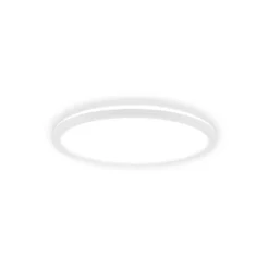 Plafón LED Tava A, Ø 29 cm, plástico, blanco