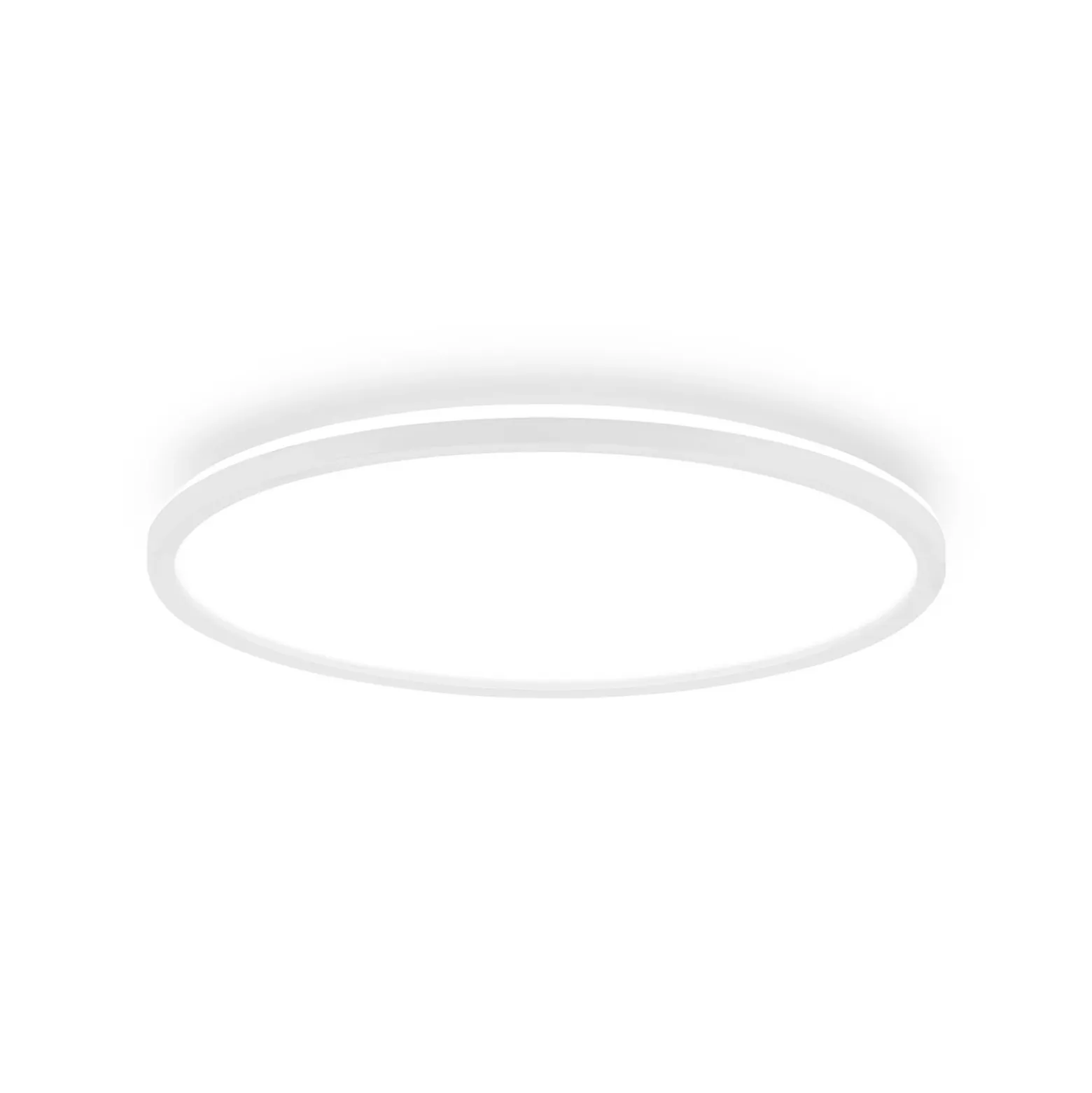 Plafón LED Tava A, Ø 42 cm, plástico, blanco