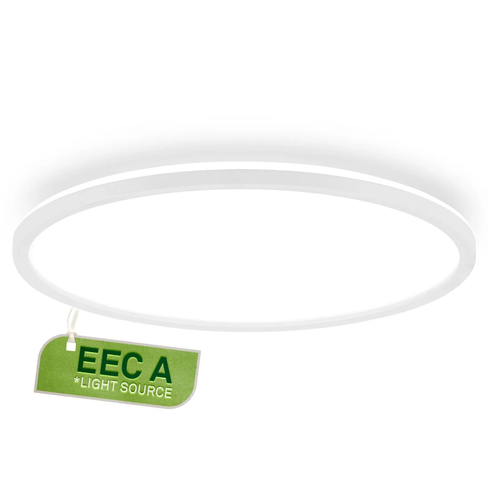 Plafón LED Tava A, Ø 42 cm, plástico, blanco
