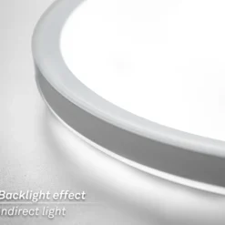 Plafón LED Tava A, Ø 29 cm, plástico, blanco